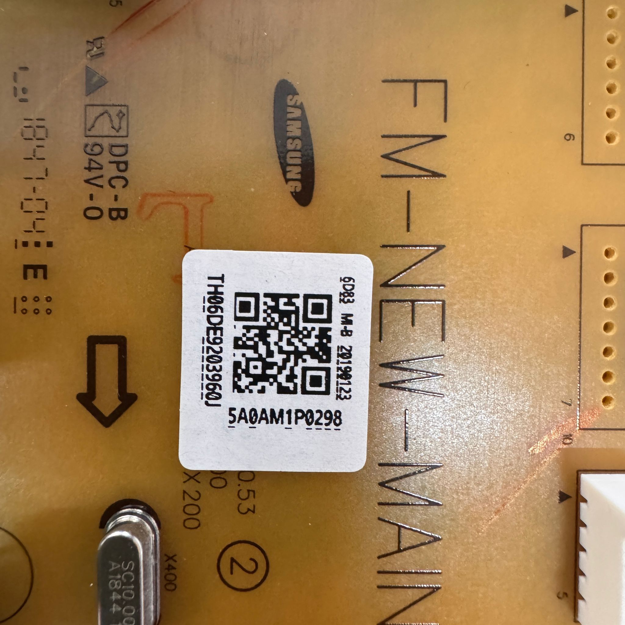Samsung Range Oven Control Board DE92-03960J Samsung Range Oven Control Board DE92-03960J